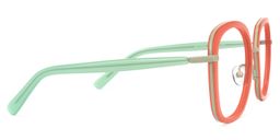 Mindset Orange Quadratisch Brille3