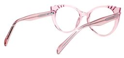 Weston Rosa Klar Cateye Brille4