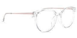 Omar Weiß Klar Cateye Brille2