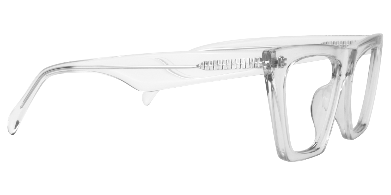 Cecile  Klar Cat Eye Brille3
