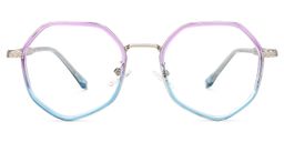Randa Lila-Blau Geometrisch Brille0