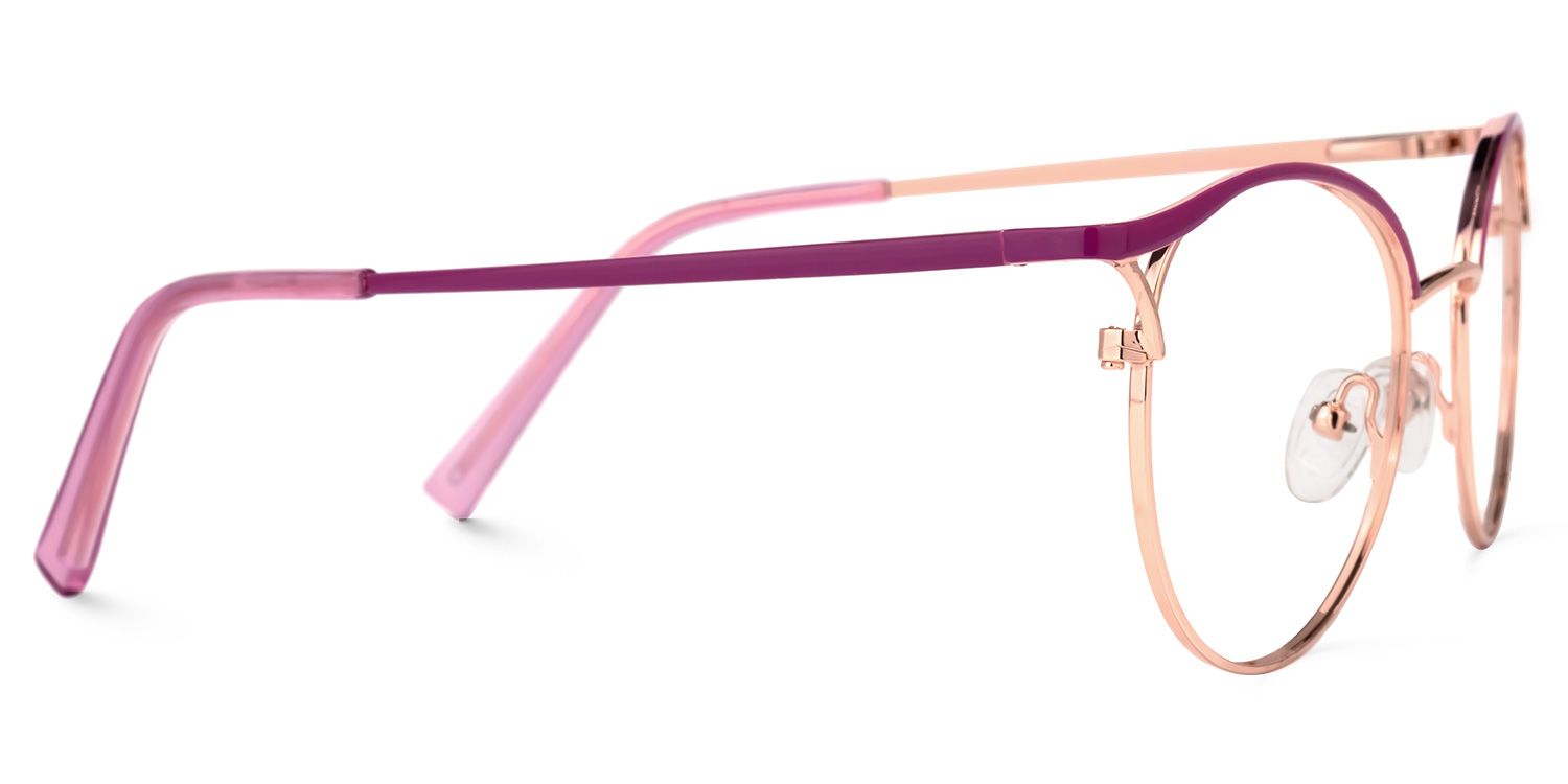 Luther Lila-Gold Rund Brille3