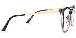 Dagmar Dunkellila Quadratisch Brille4
