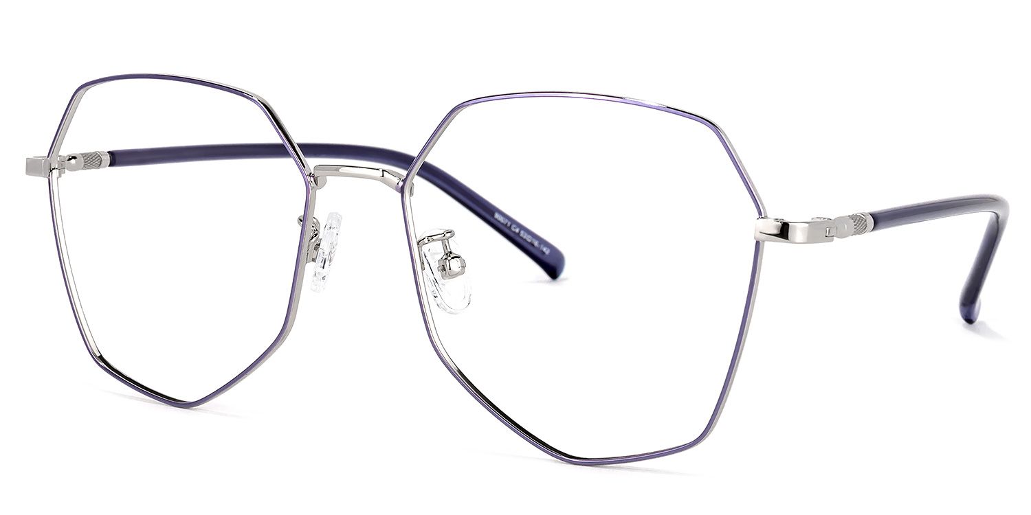 Joo Lila Geometrisch Brille1