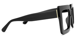 Brandon Schwarz Quadratische Brille3