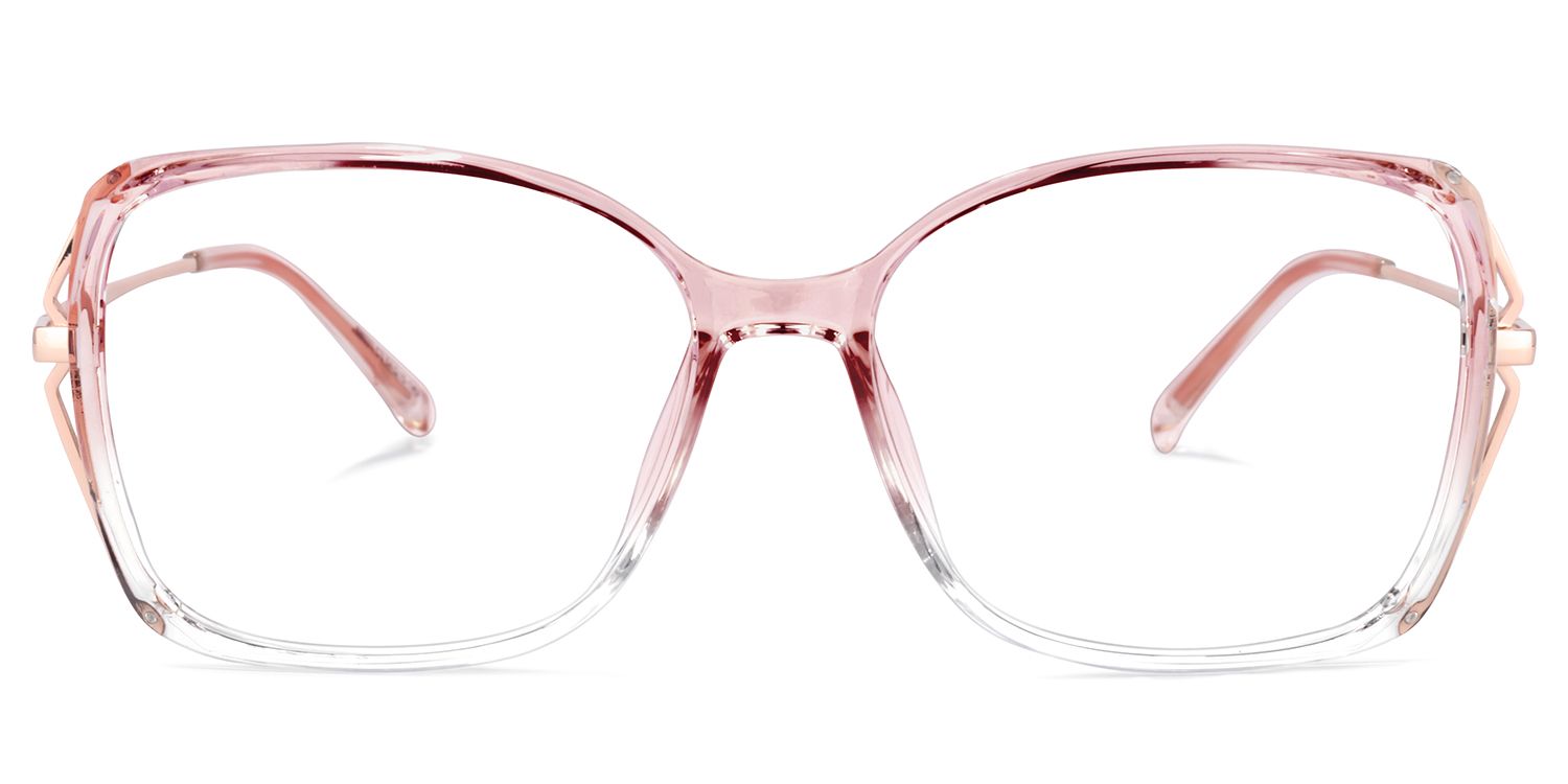 Fulleord Rosa Klar Quadratisch Brille0