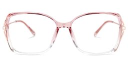 Fulleord Rosa Klar Quadratisch Brille0