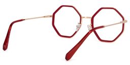 Belinda Rote Geometrische Brille4