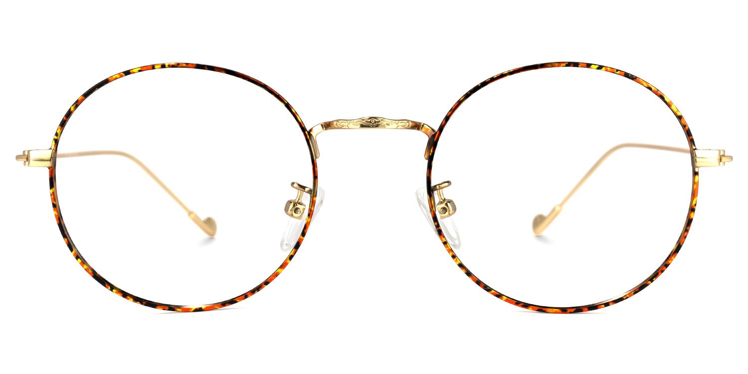Fainche Rot-Tortoise Rund Brille0