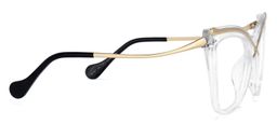 Janina Gold Klar Cateye Brille3