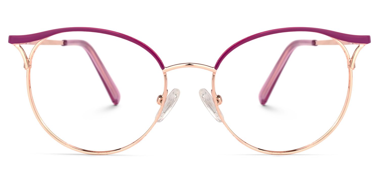 Luther Lila-Gold Rund Brille0