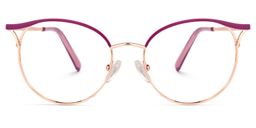 Luther Lila-Gold Rund Brille0