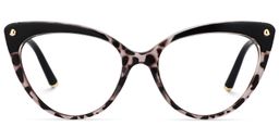 Alivia Schwarz Tortoise Cat Eye Brille0