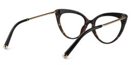 Alivia Tortoise Blumenmuster Cat Eye Brille4