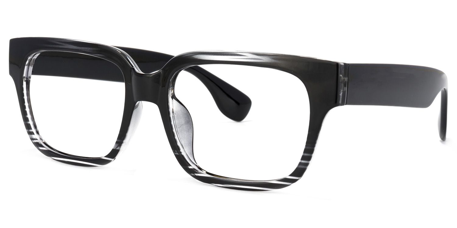 Colin schwarz rechteckige Brille1