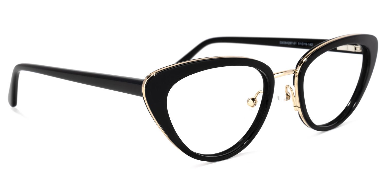 Cosme Schwarz Cateye Brille2