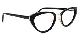 Cosme Schwarz Cateye Brille2