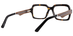 Jack Schwarz Tortoise  Rechteckige Brille4