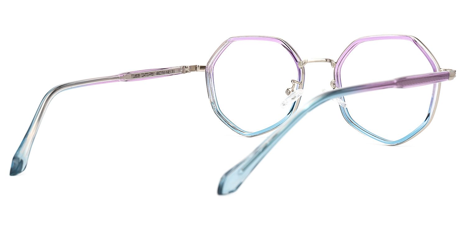 Randa Lila-Blau Geometrisch Brille4
