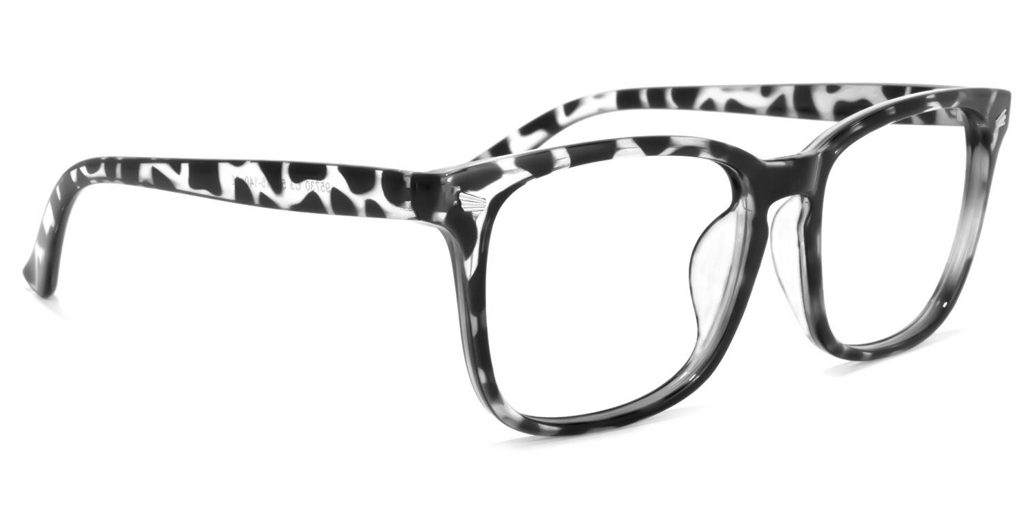 Noel Schwarz-Tortoise Rechteckig Brille2