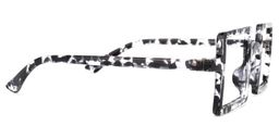 Clare Schwarz Klar Rechteckige Brille3