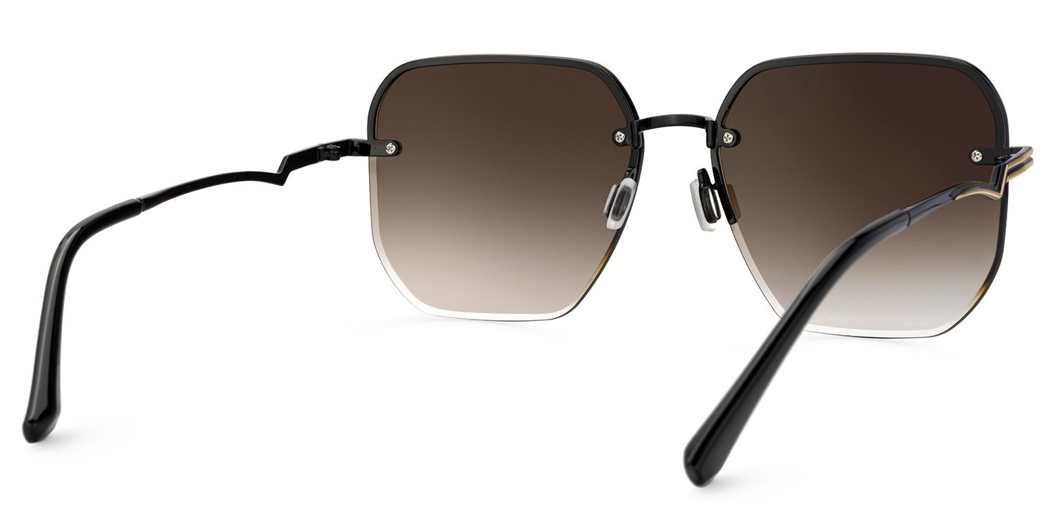 Geralene Geometric Style in Gold Sonnenbrille | ZEELOOL3