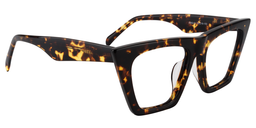 Cecile  Tortoise Cat Eye Brille2