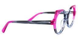 Gilbert Grau-Rosa Cateye Brille3