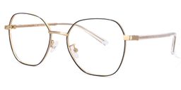 Perry Schwarz-Gold Geometrisch Brille1
