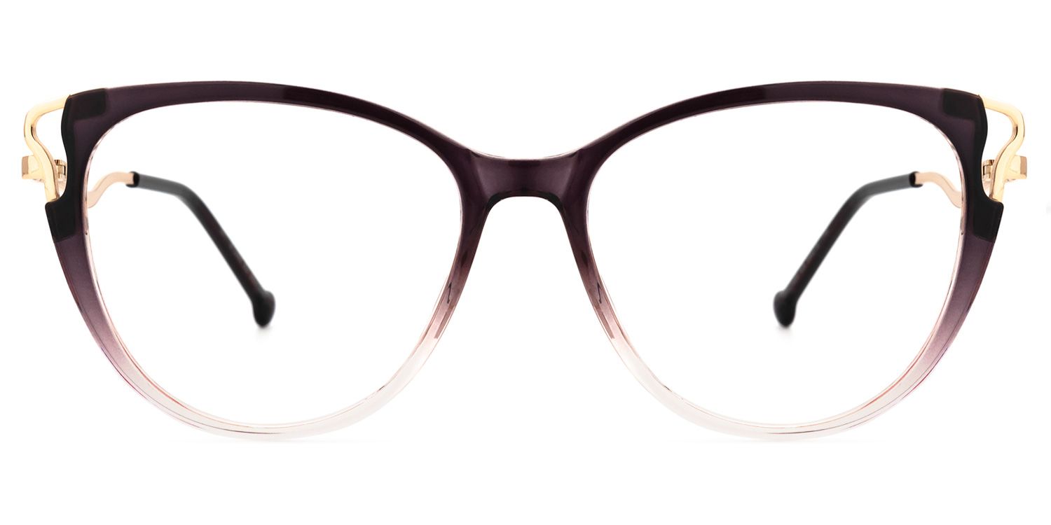 Chapman Dunkellila Cateye Brille0