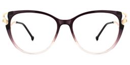 Chapman Dunkellila Cateye Brille0