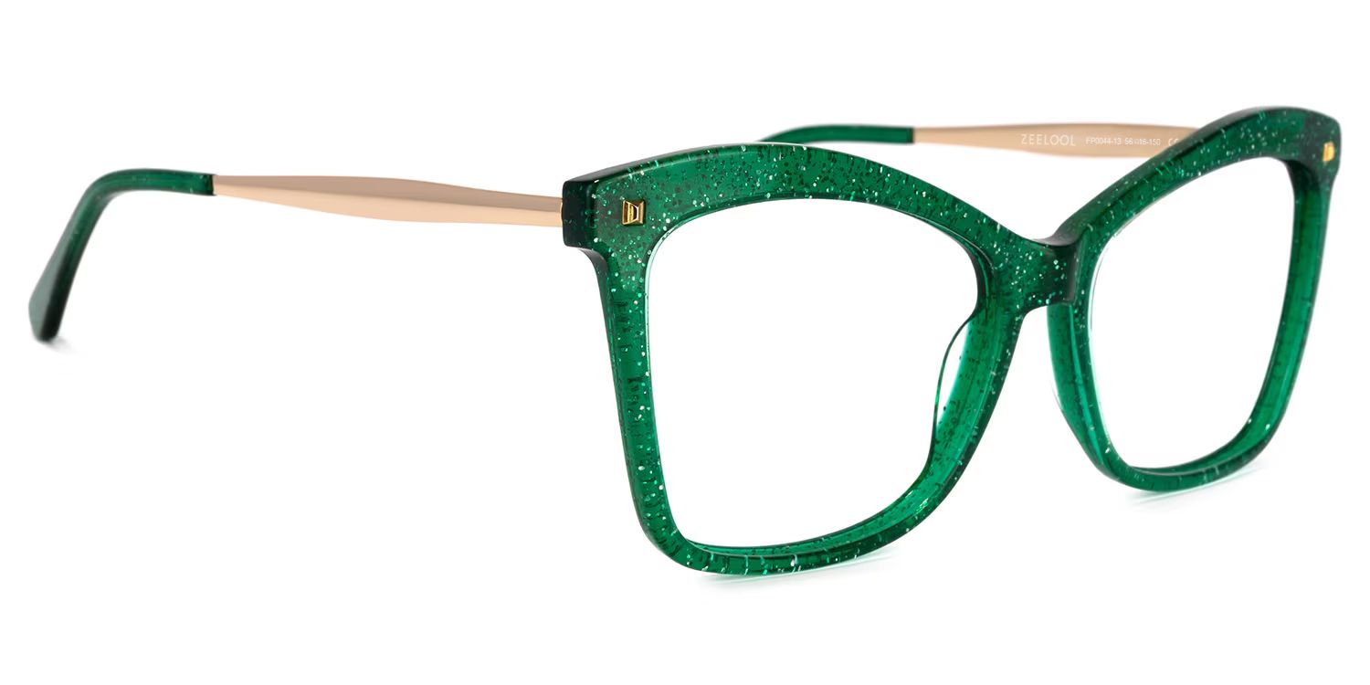 Isaebella Grün Cateye Brille2