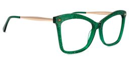 Isaebella Grün Cateye Brille2