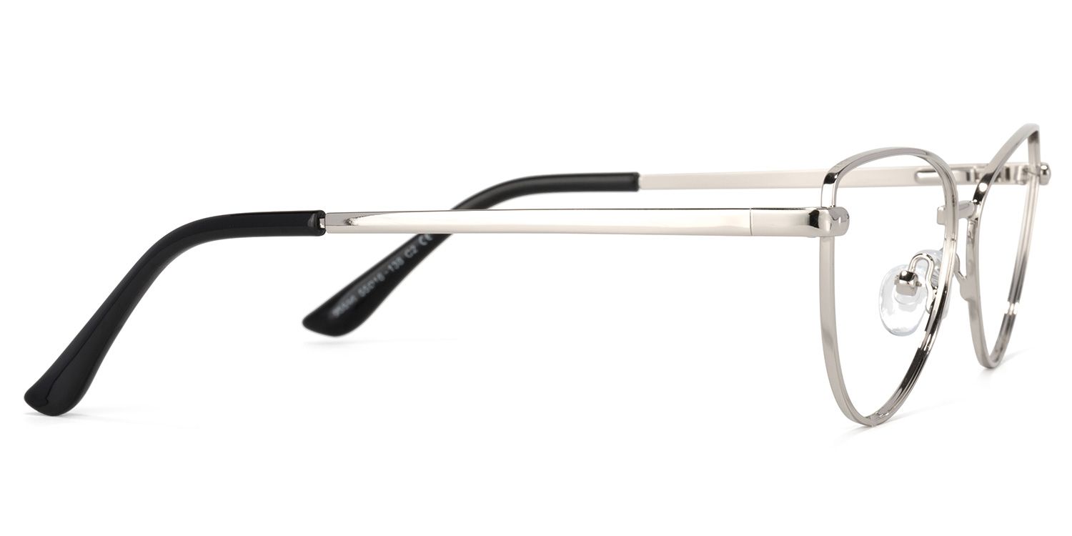 Bettina Silber Cat Eye Brille3