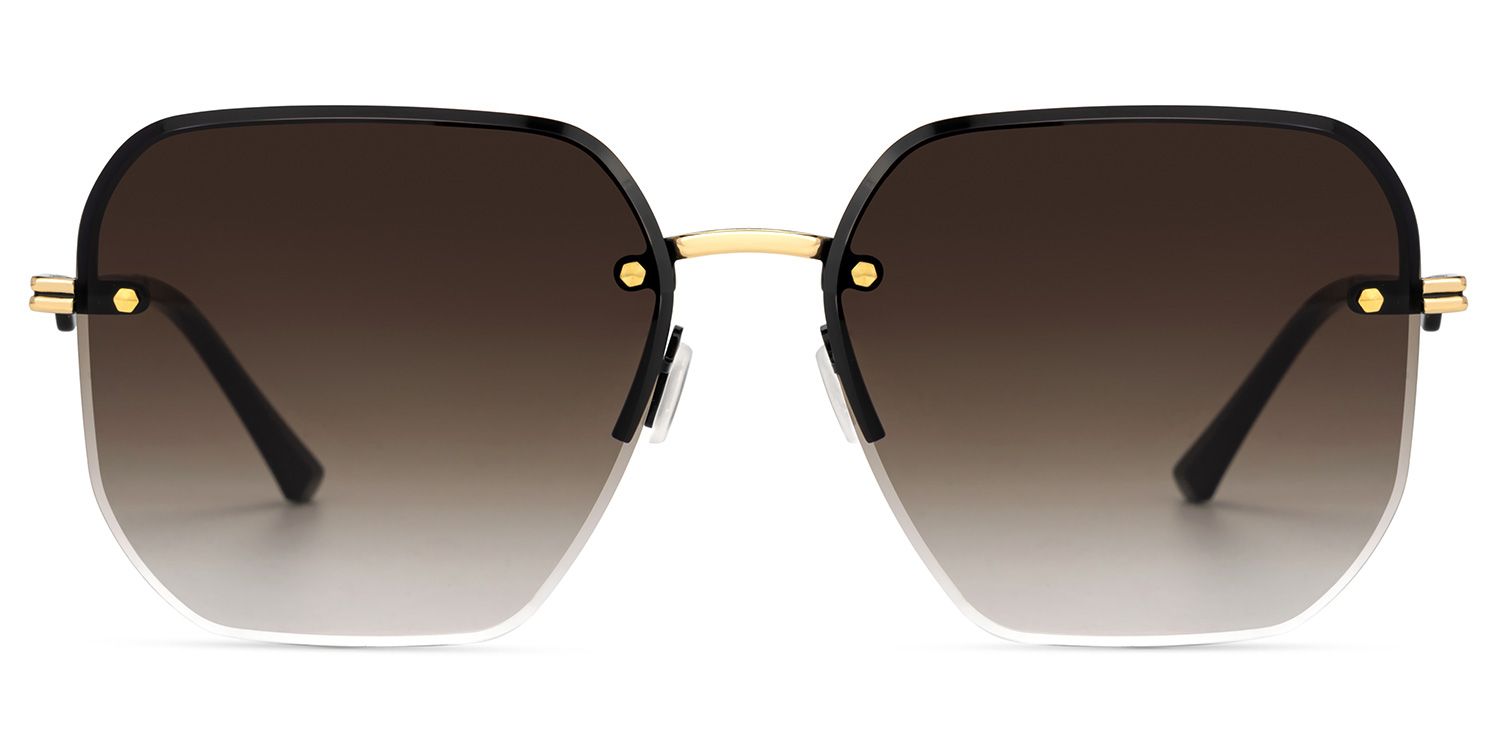 Geralene Geometric Style in Gold Sonnenbrille | ZEELOOL0