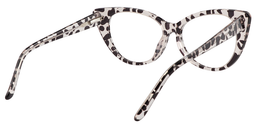 Cindy Schwarz Weiß Schildkröte Cat Eye Brille4