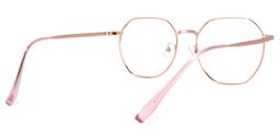 Lilly Rosa-Gold Geometrisch Brille4