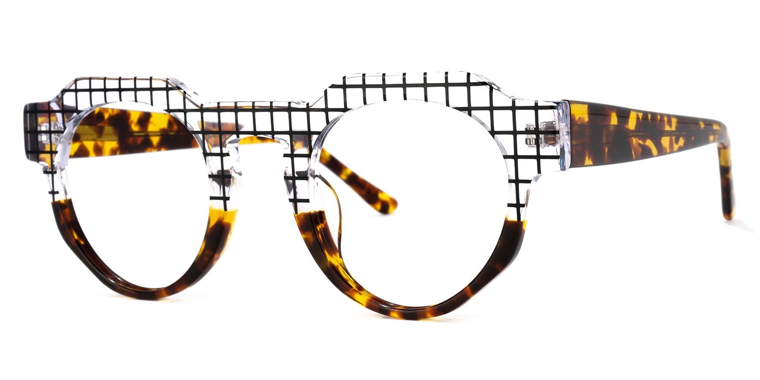 Annaisha Kriatall Tortoise Geometrische Brille1