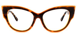 Sila Orange-Tortoise Cateye Brille0