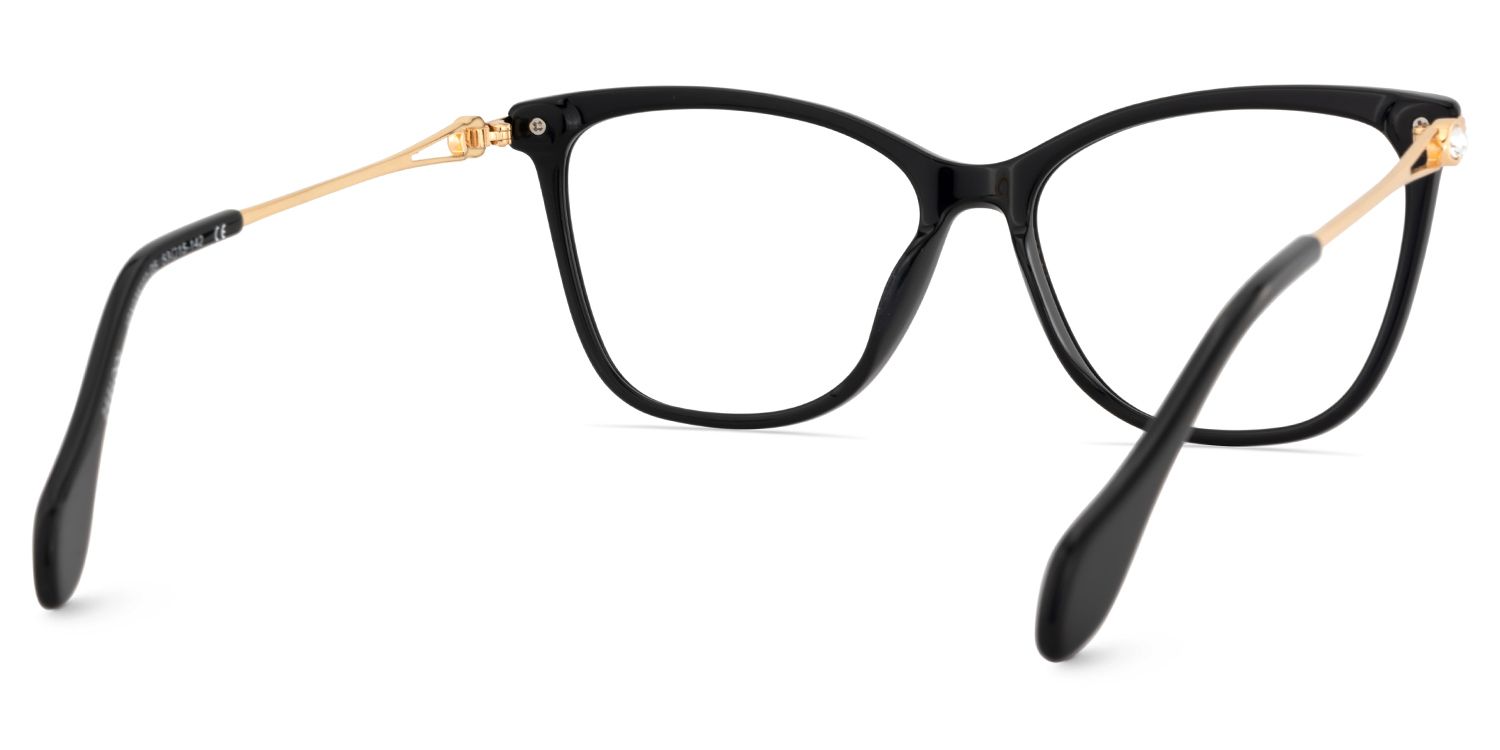 Westley Schwarz Schmetterling Gemischte-Materialien Brille4