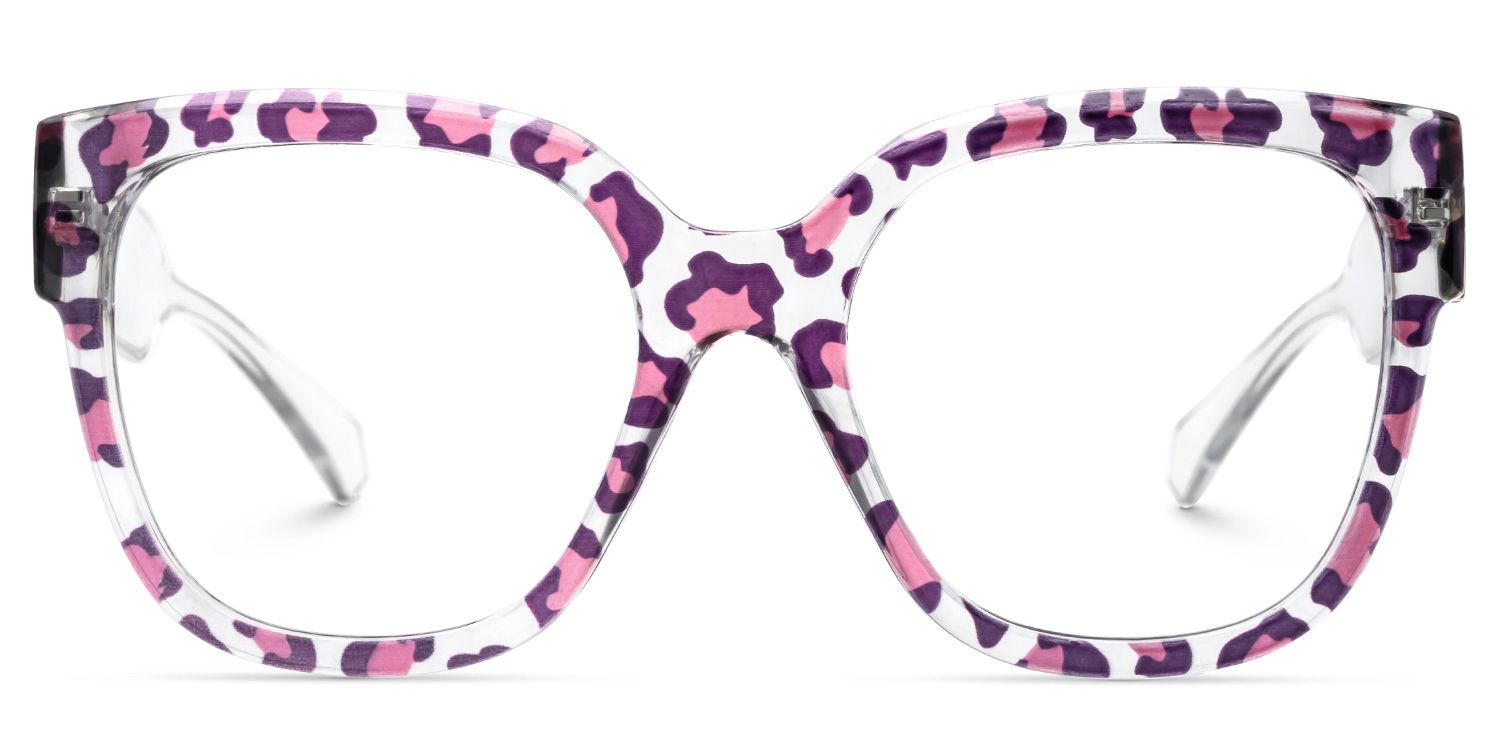 Trisha Lila-Rosa Quadratisch Kunststoff Brille2
