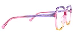 Lollipop Lila Gelb Quadratische Brille3