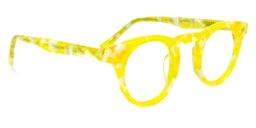 Abigail Gelb Blumenmuster Brille2