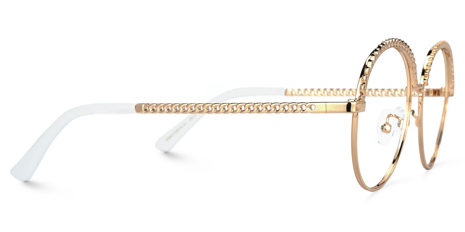 Qadir Browline Gold Brille2