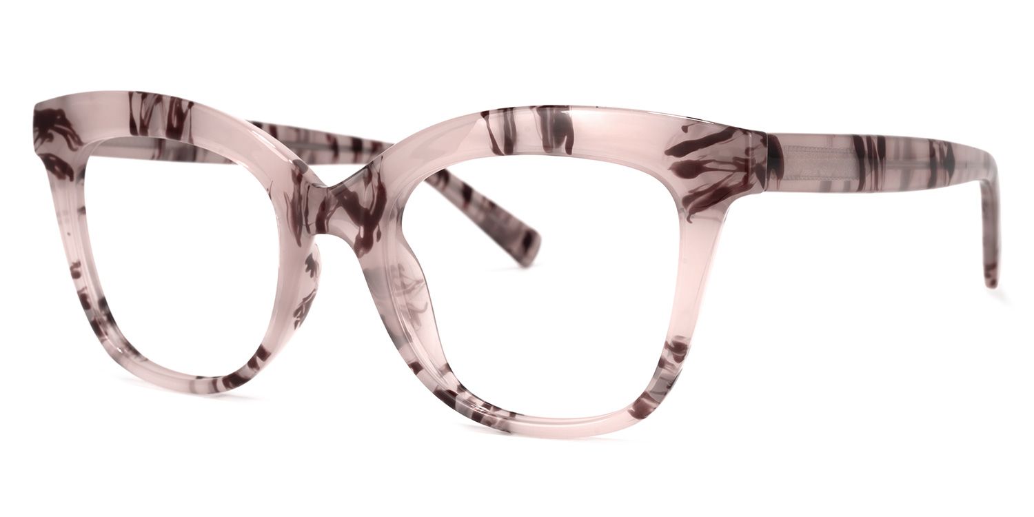Santiago Blumendruck-Rosa Cateye Brille1