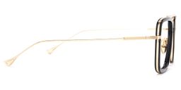 Gifford Schwarz Gold Pilot Brille3