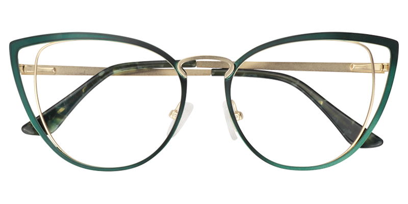 Eras Grün Cat Eye Brille6