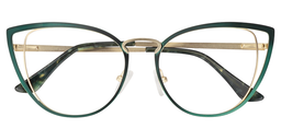 Eras Grün Cat Eye Brille6