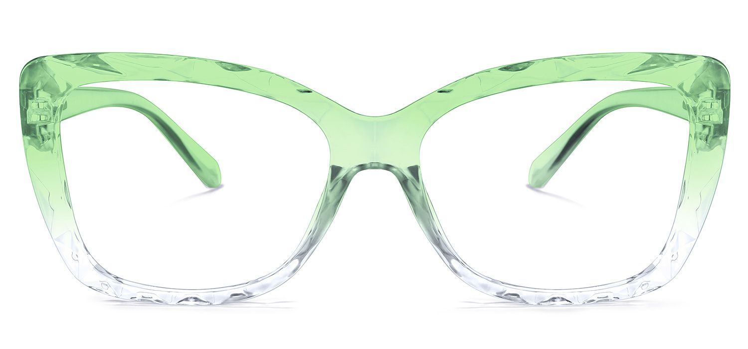 Wendell Grün Klar Cateye Brille0