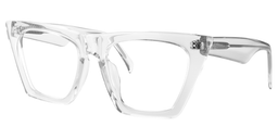 Cecile  Klar Cat Eye Brille1